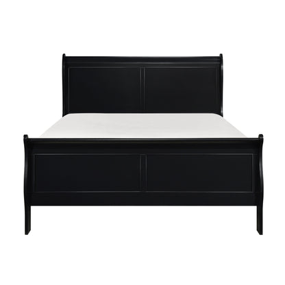Mayville Black Queen Sleigh Bed - SET | 2147BK-1 | 2147BK-3 - Bien Home Furniture &amp; Electronics