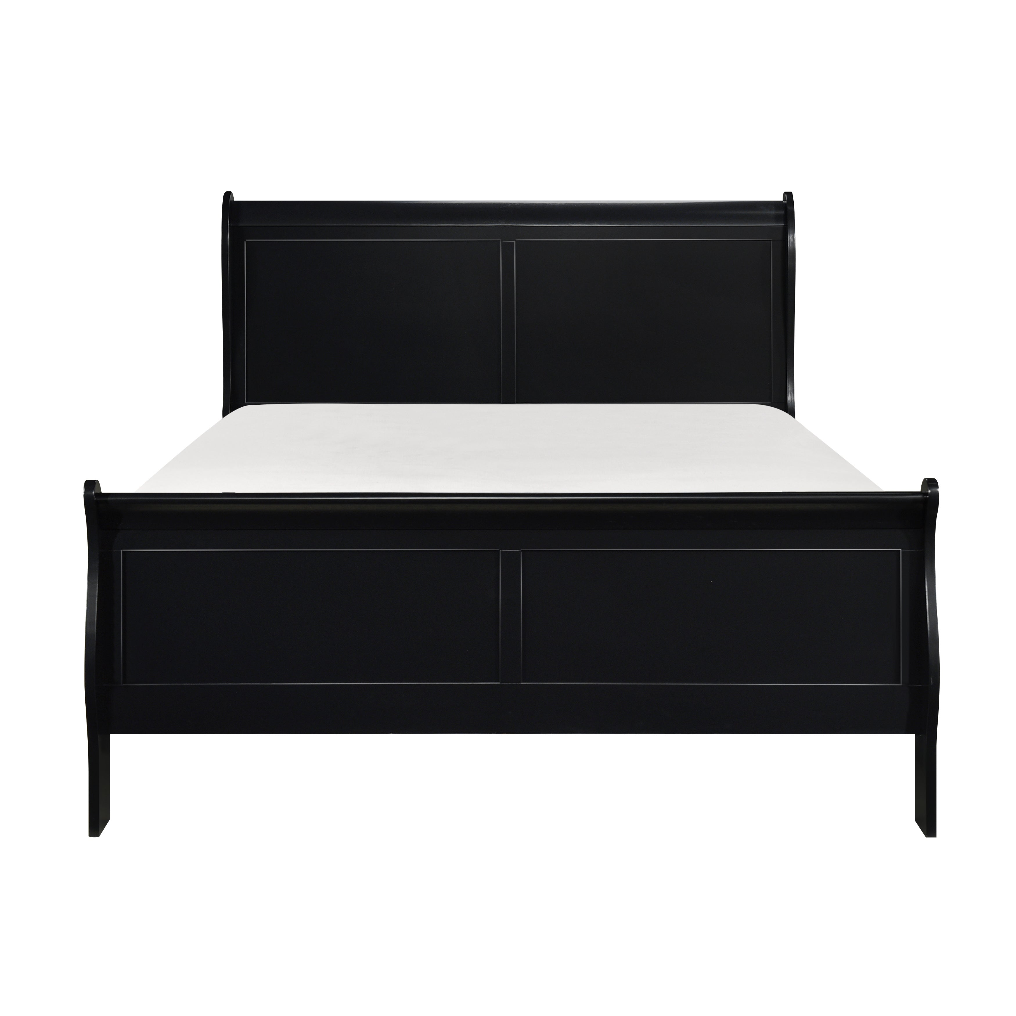Mayville Black Sleigh Bedroom Set - SET | 2147KBK-1 | 2147KBK-3EK | 2147BK-5 | 2147BK-6 | 2147BK-4 | 2147BK-9 - Bien Home Furniture &amp; Electronics