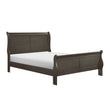 Mayville Stained Gray Full Sleigh Bed - SET | 2147FSG-1 | 2147FSG-3 - Bien Home Furniture & Electronics