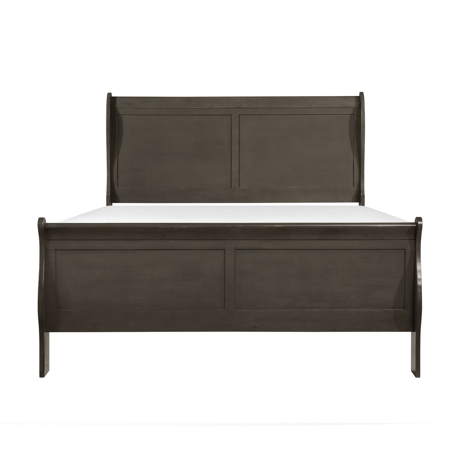 Mayville Stained Gray Twin Sleigh Bed - SET | 2147TSG-1 | 2147TSG-3 - Bien Home Furniture &amp; Electronics