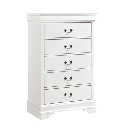 Mayville White Sleigh Bedroom Set - SET | 2147KW-1 | 2147KW-3EK | 2147W-5 | 2147W-6 | 2147W-4 | 2147W-9 - Bien Home Furniture &amp; Electronics