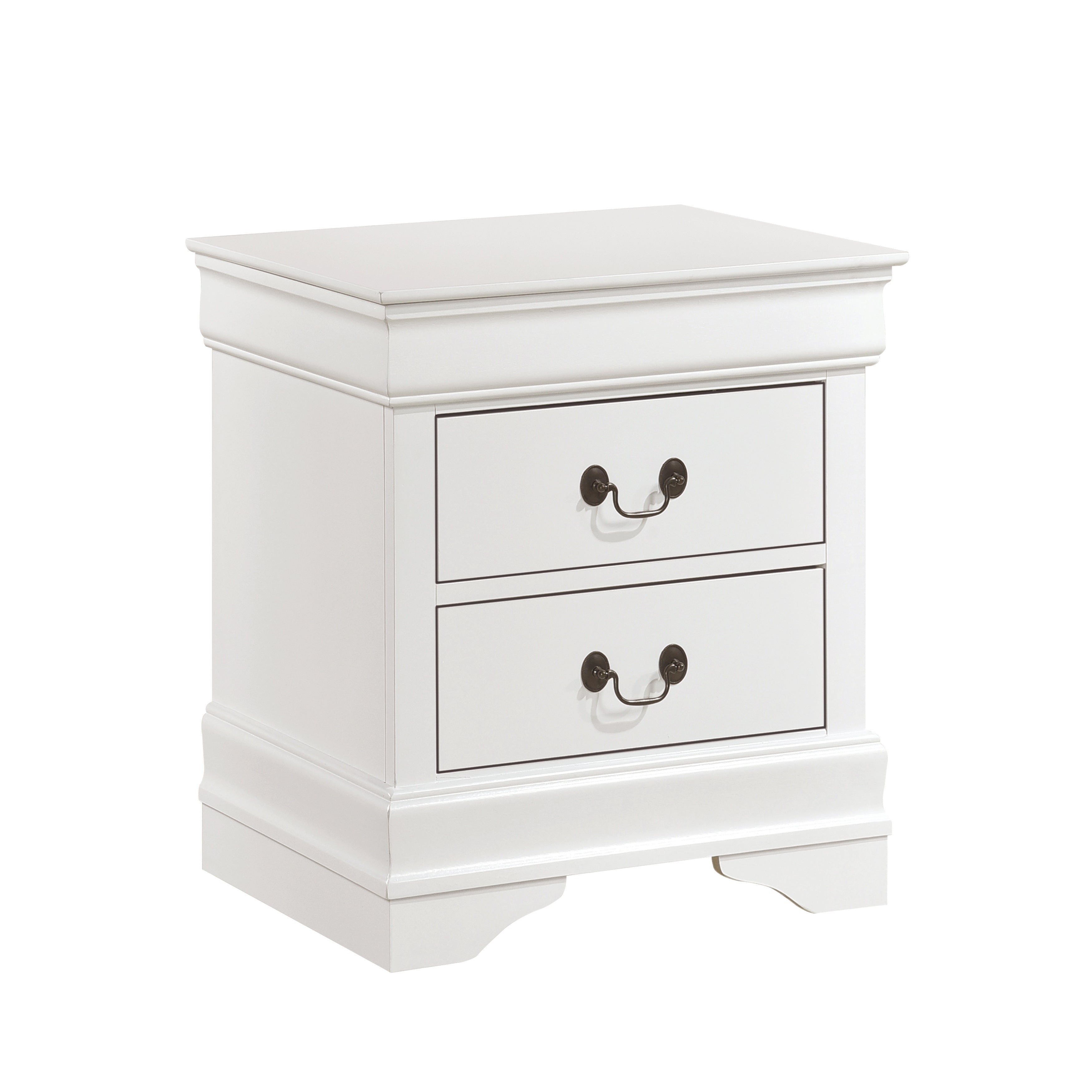 Mayville White Sleigh Bedroom Set - SET | 2147KW-1 | 2147KW-3EK | 2147W-5 | 2147W-6 | 2147W-4 | 2147W-9 - Bien Home Furniture &amp; Electronics