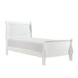 Mayville White Twin Sleigh Bed - SET | 2147TW-1 | 2147TW-3 - Bien Home Furniture & Electronics