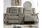 McCade Cobblestone Reclining Loveseat with Console - 1010494 - Bien Home Furniture & Electronics