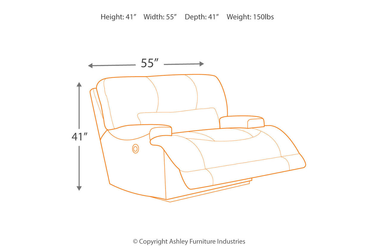 McCaskill Gray Oversized Recliner - U6090052 - Bien Home Furniture &amp; Electronics