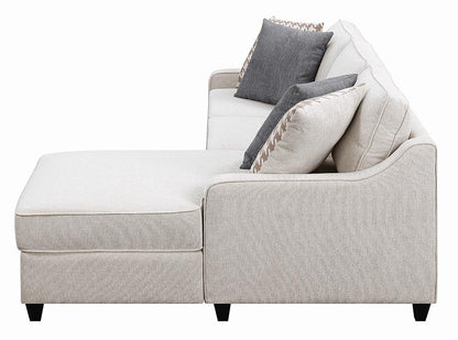 McLoughlin Upholstered Sectional Cream - 501840 - Bien Home Furniture &amp; Electronics