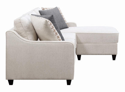 McLoughlin Upholstered Sectional Cream - 501840 - Bien Home Furniture &amp; Electronics