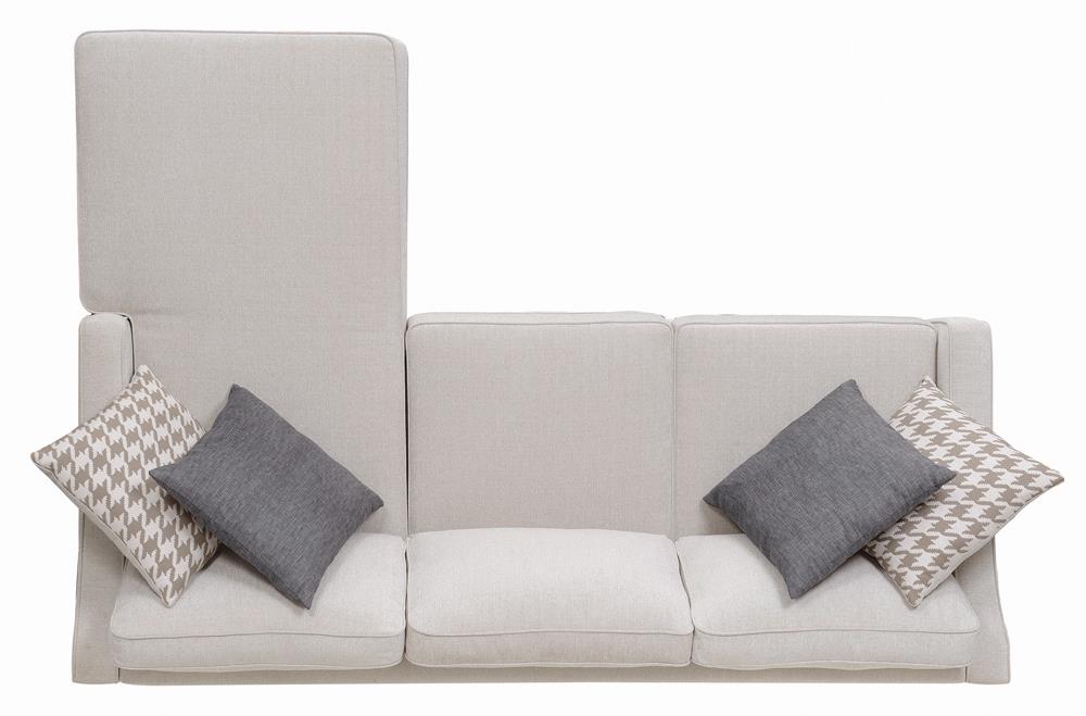 McLoughlin Upholstered Sectional Cream - 501840 - Bien Home Furniture &amp; Electronics