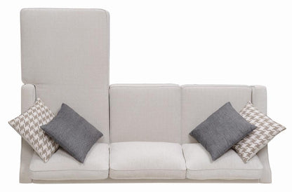 McLoughlin Upholstered Sectional Cream - 501840 - Bien Home Furniture &amp; Electronics