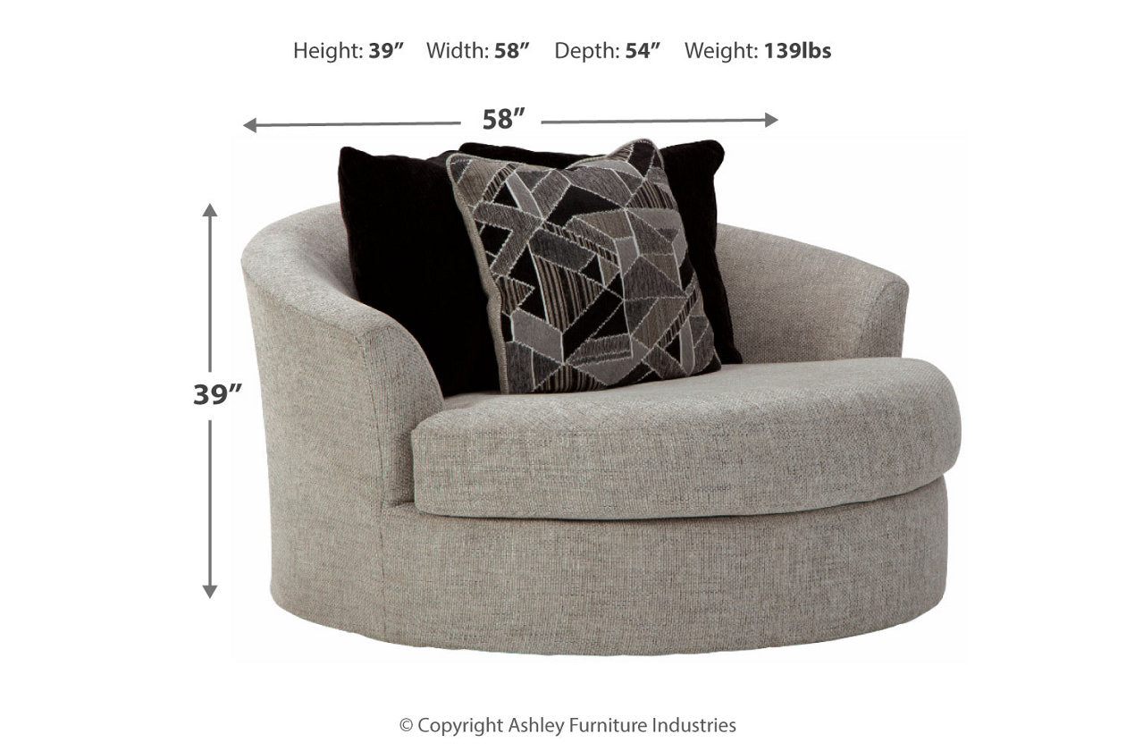 Megginson Storm Oversized Chair - 9600621 - Bien Home Furniture &amp; Electronics