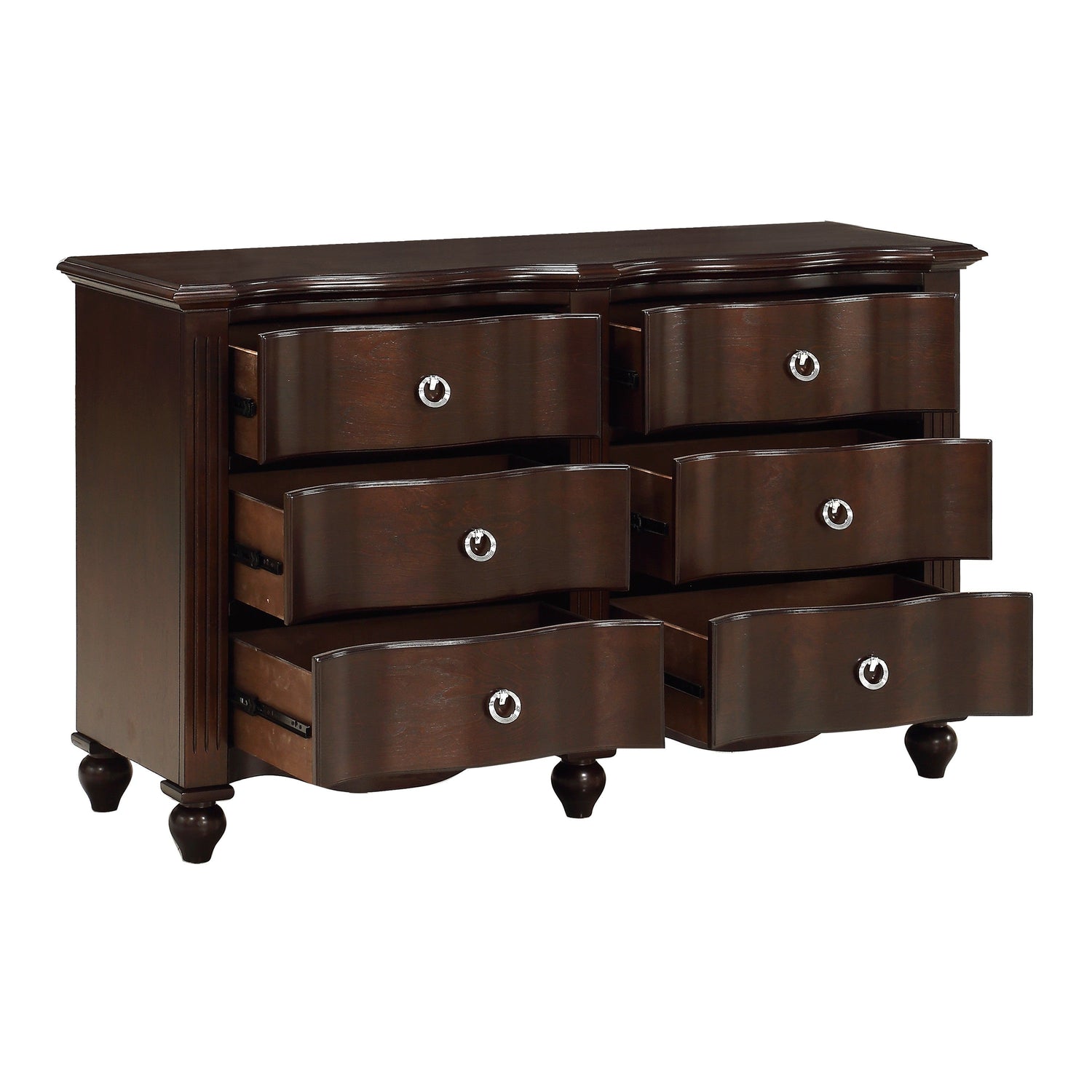 Meghan Espresso Dresser - 2058C-5 - Bien Home Furniture &amp; Electronics