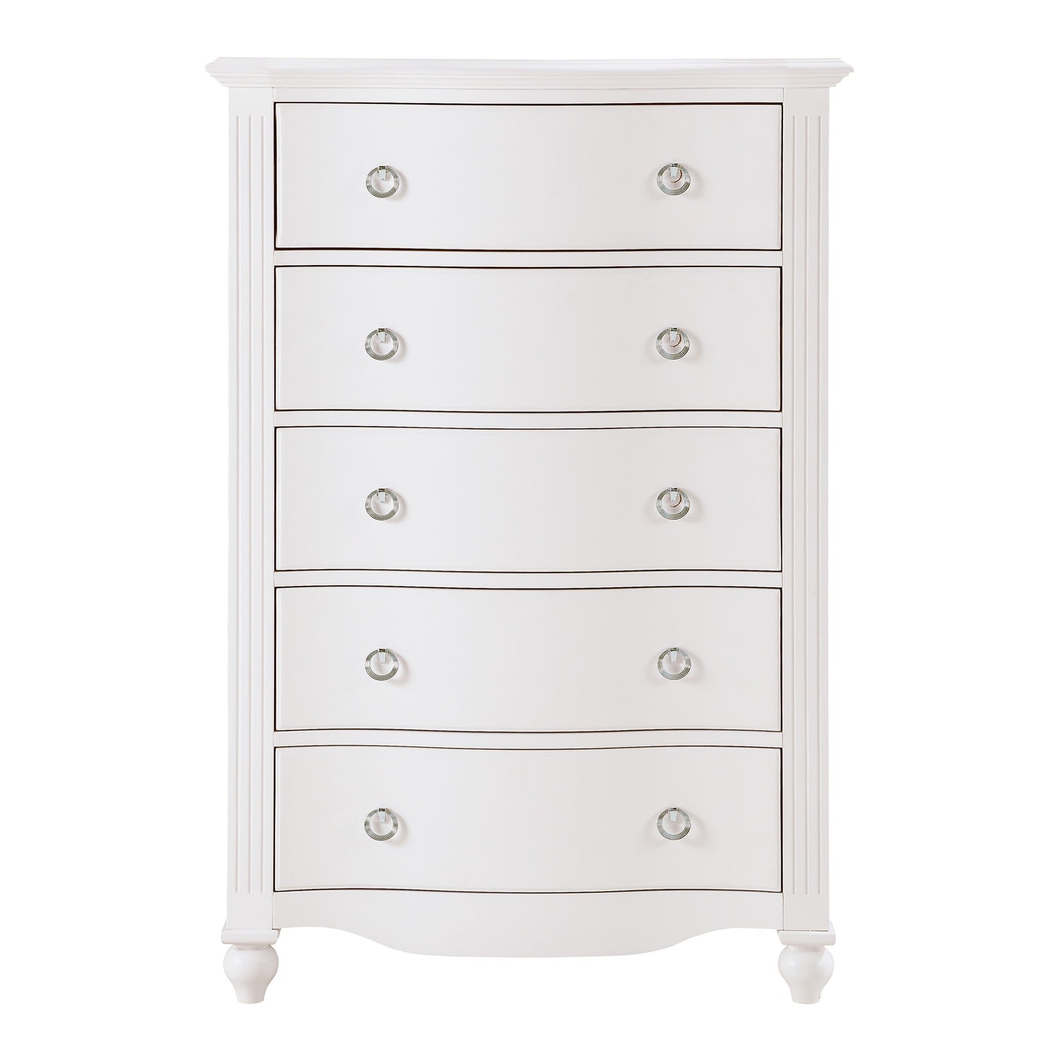 Meghan White Chest - 2058WH-9 - Bien Home Furniture &amp; Electronics