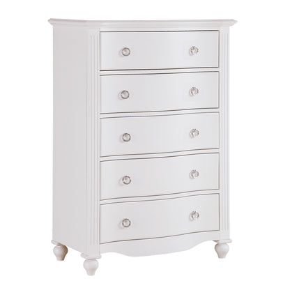 Meghan White Chest - 2058WH-9 - Bien Home Furniture &amp; Electronics