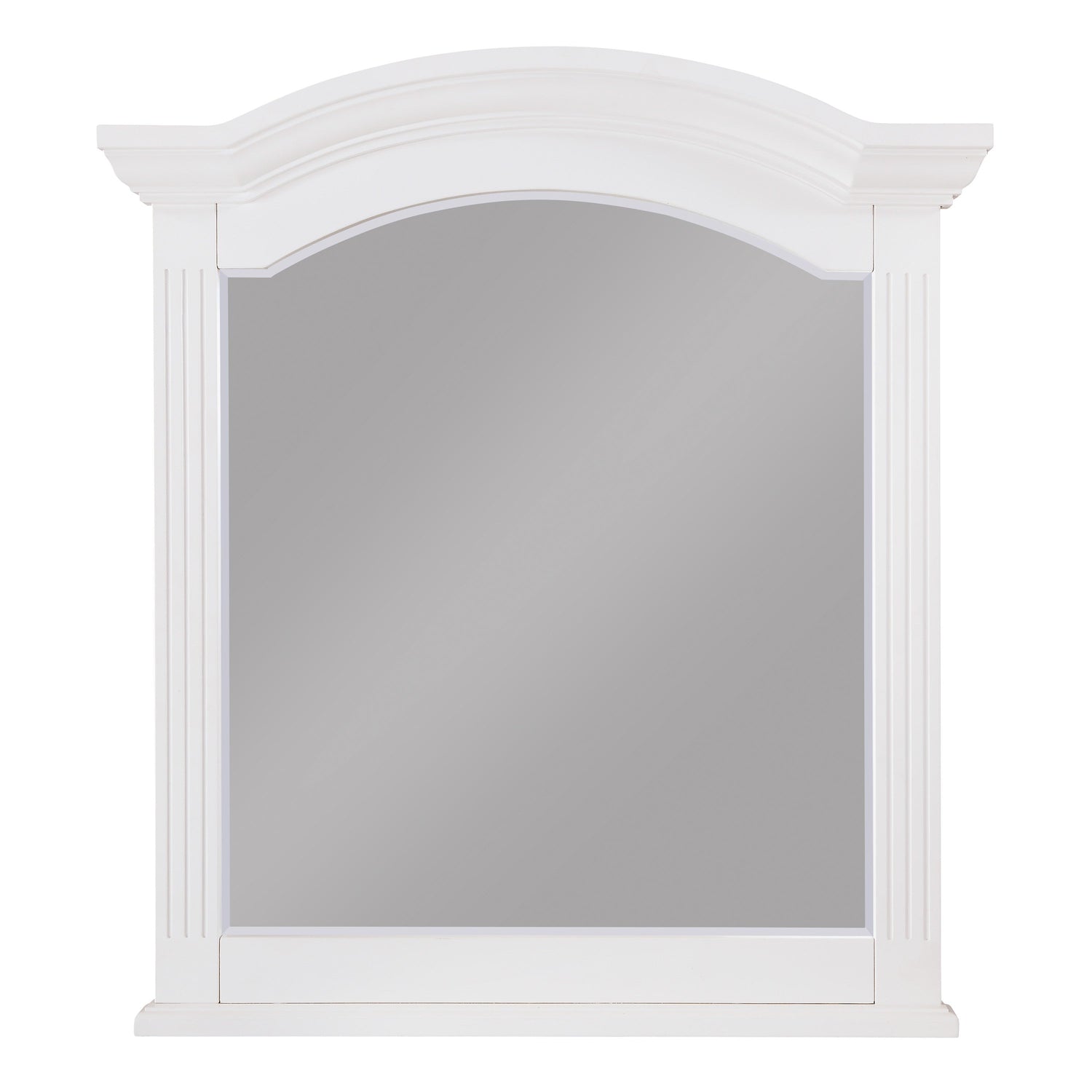 Meghan White Mirror (Mirror Only) - 2058WH-6 - Bien Home Furniture &amp; Electronics