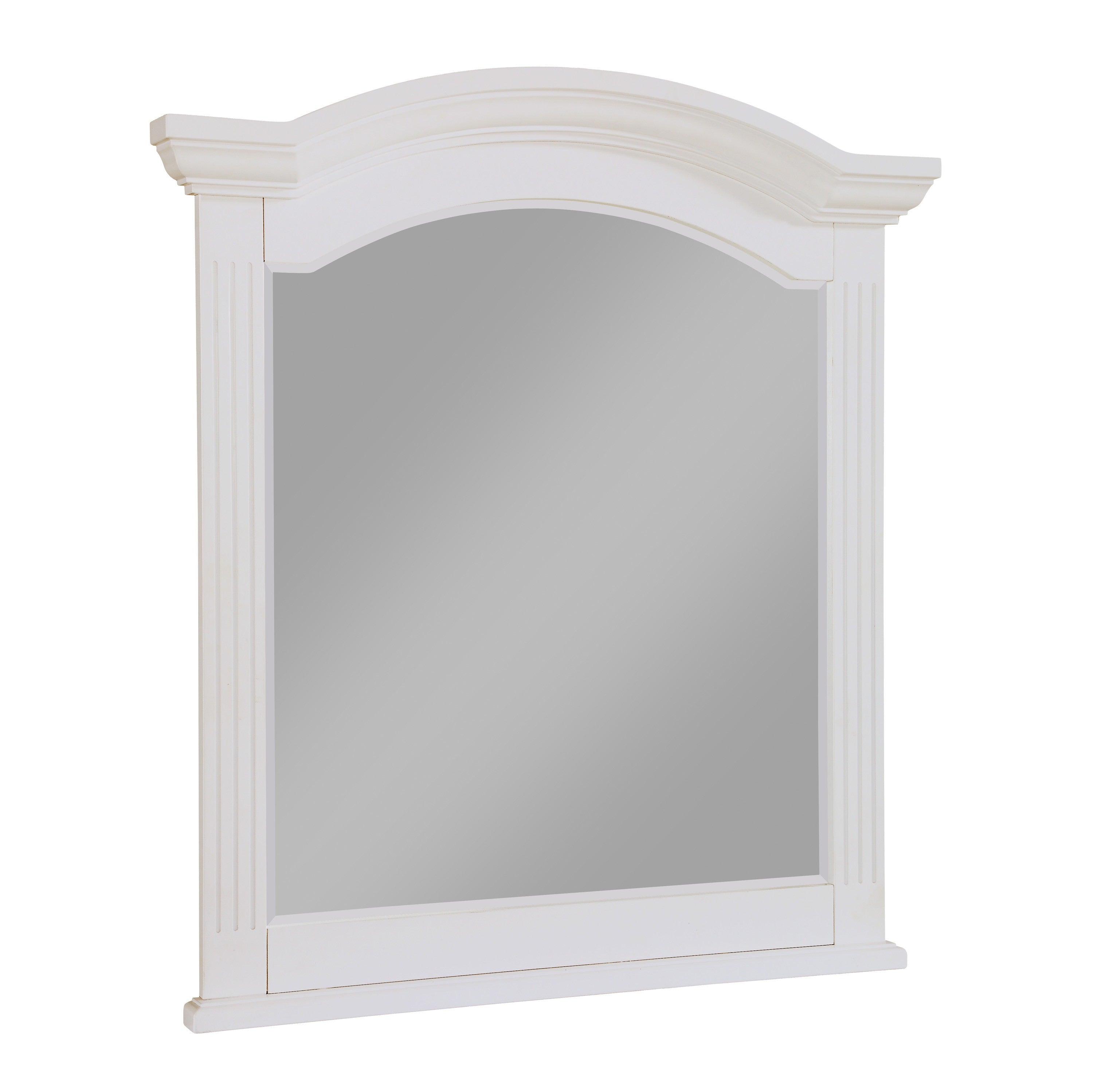 Meghan White Mirror (Mirror Only) - 2058WH-6 - Bien Home Furniture &amp; Electronics