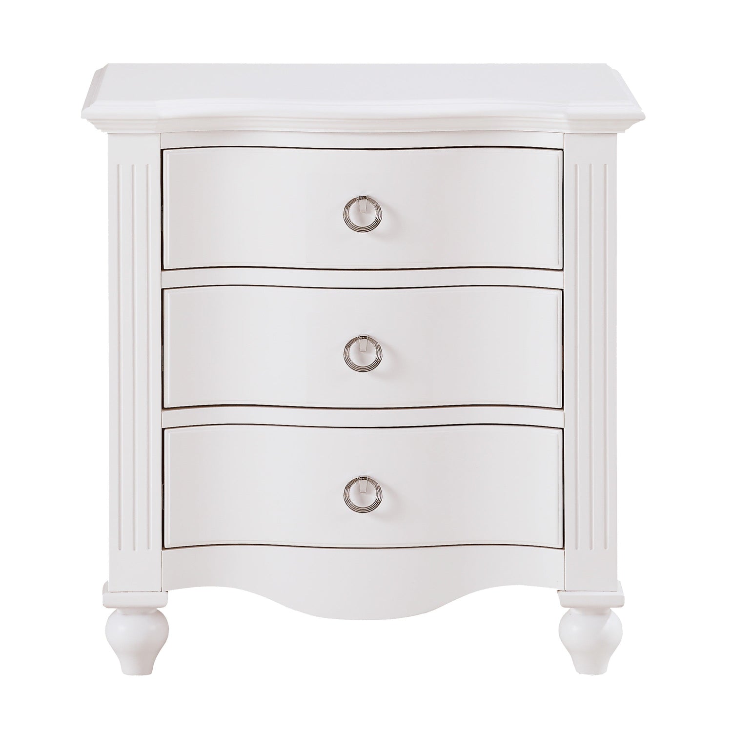 Meghan White Nightstand - 2058WH-4 - Bien Home Furniture &amp; Electronics