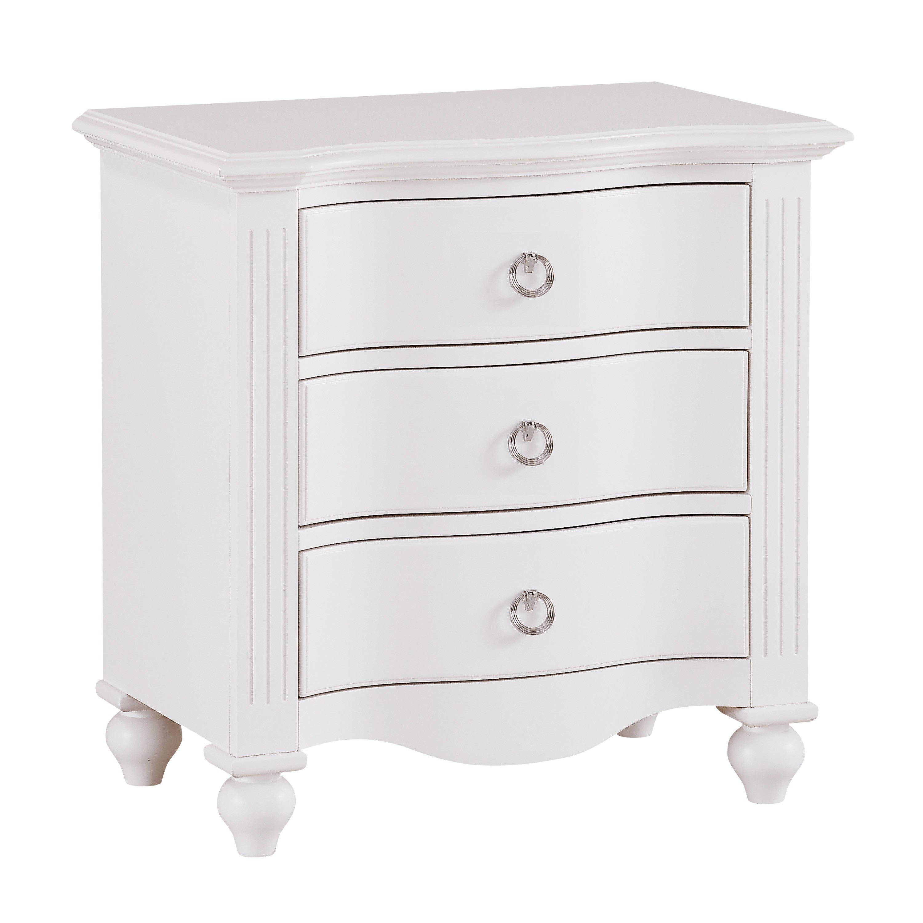 Meghan White Nightstand - 2058WH-4 - Bien Home Furniture &amp; Electronics