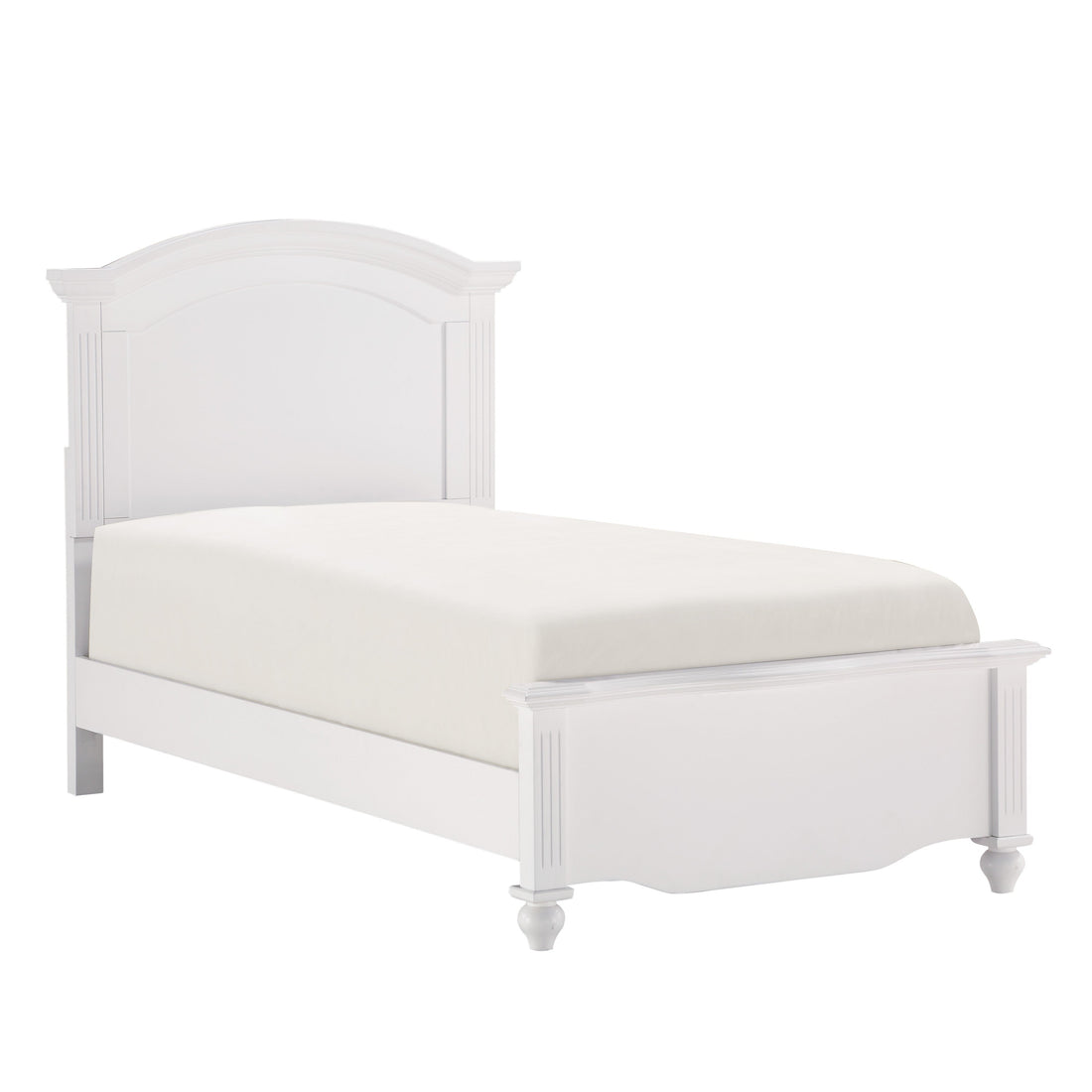 Meghan White Twin Bed - 2058WHT-1* - Bien Home Furniture &amp; Electronics