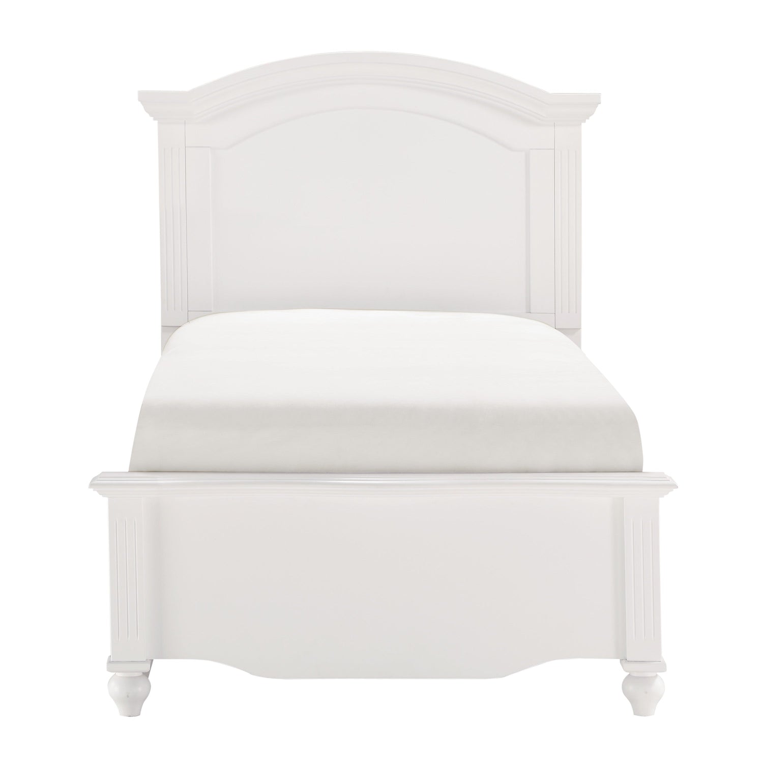 Meghan White Twin Bed - 2058WHT-1* - Bien Home Furniture &amp; Electronics