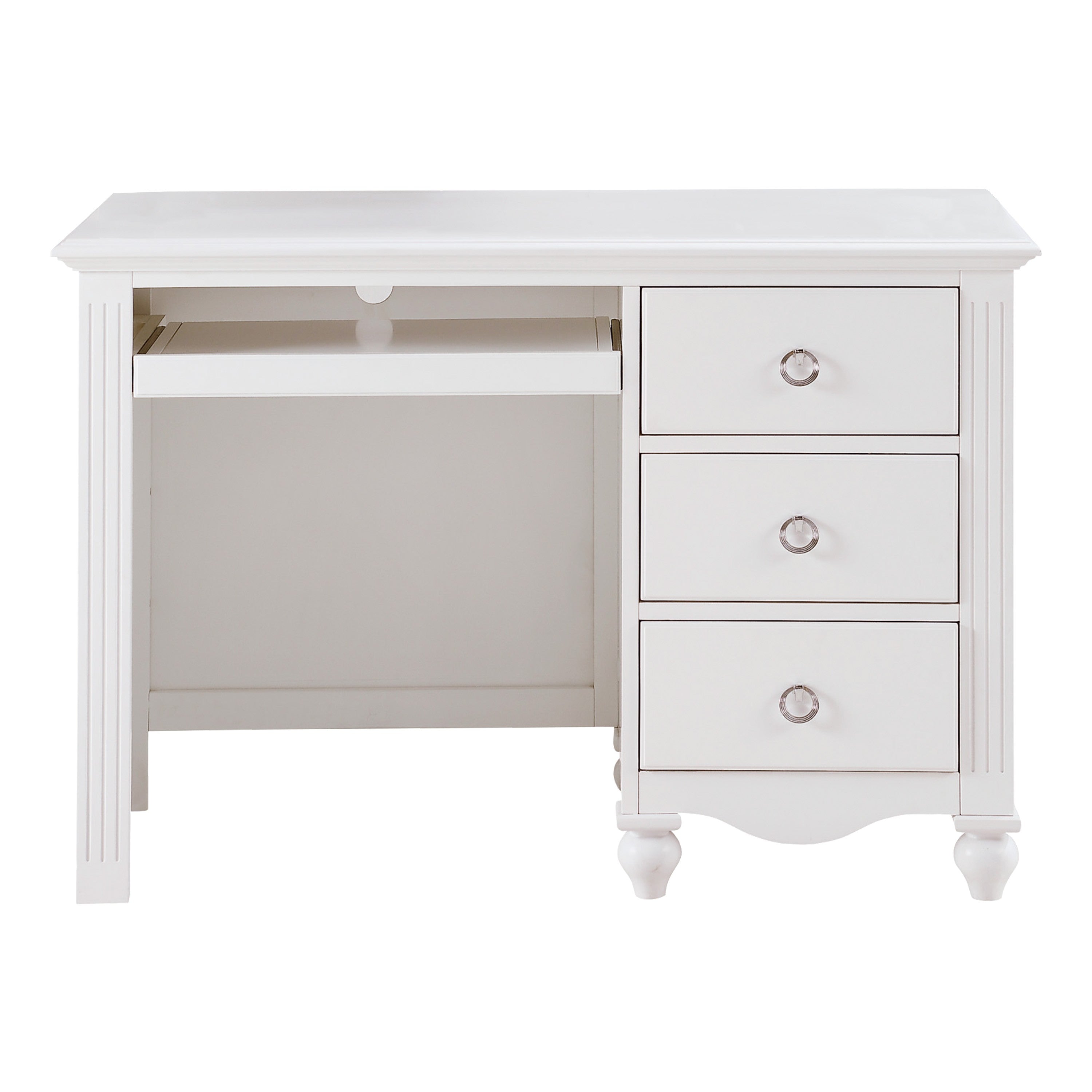 Meghan White Writing Desk - 2058WH-15 - Bien Home Furniture &amp; Electronics