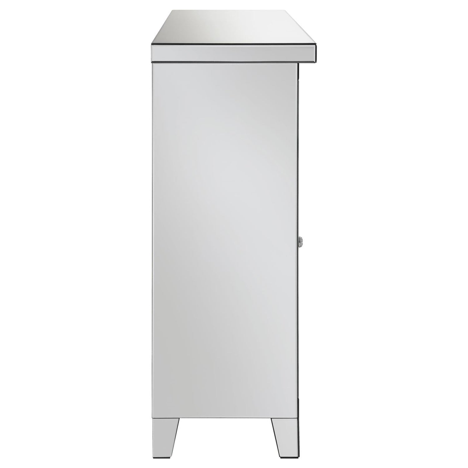Melinda 2-Door Wine Cabinet with Lighting Mirror - 183627 - Bien Home Furniture &amp; Electronics