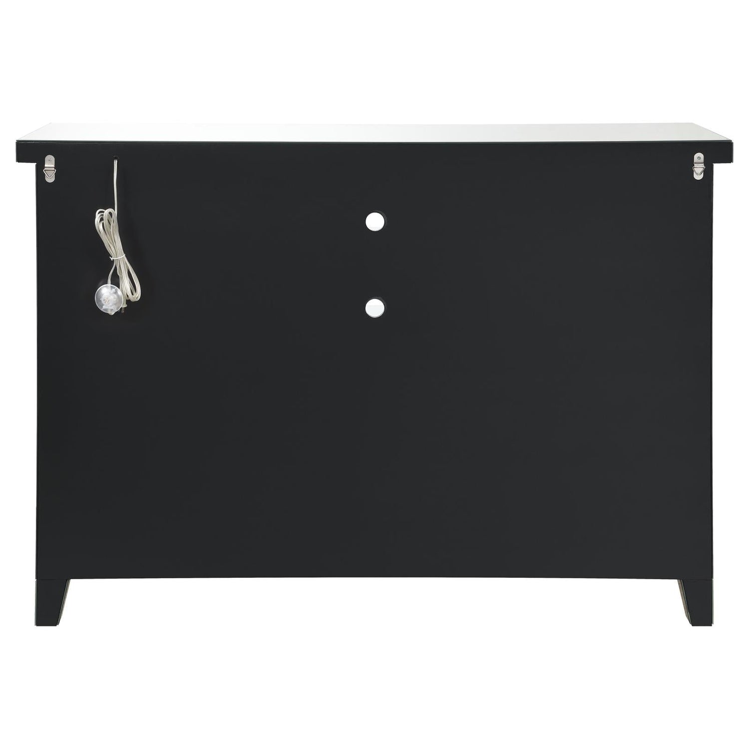 Melinda 2-Door Wine Cabinet with Lighting Mirror - 183627 - Bien Home Furniture &amp; Electronics