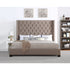 Melody Brown King Upholstered Bed - SH229KBRW-1 - Bien Home Furniture & Electronics