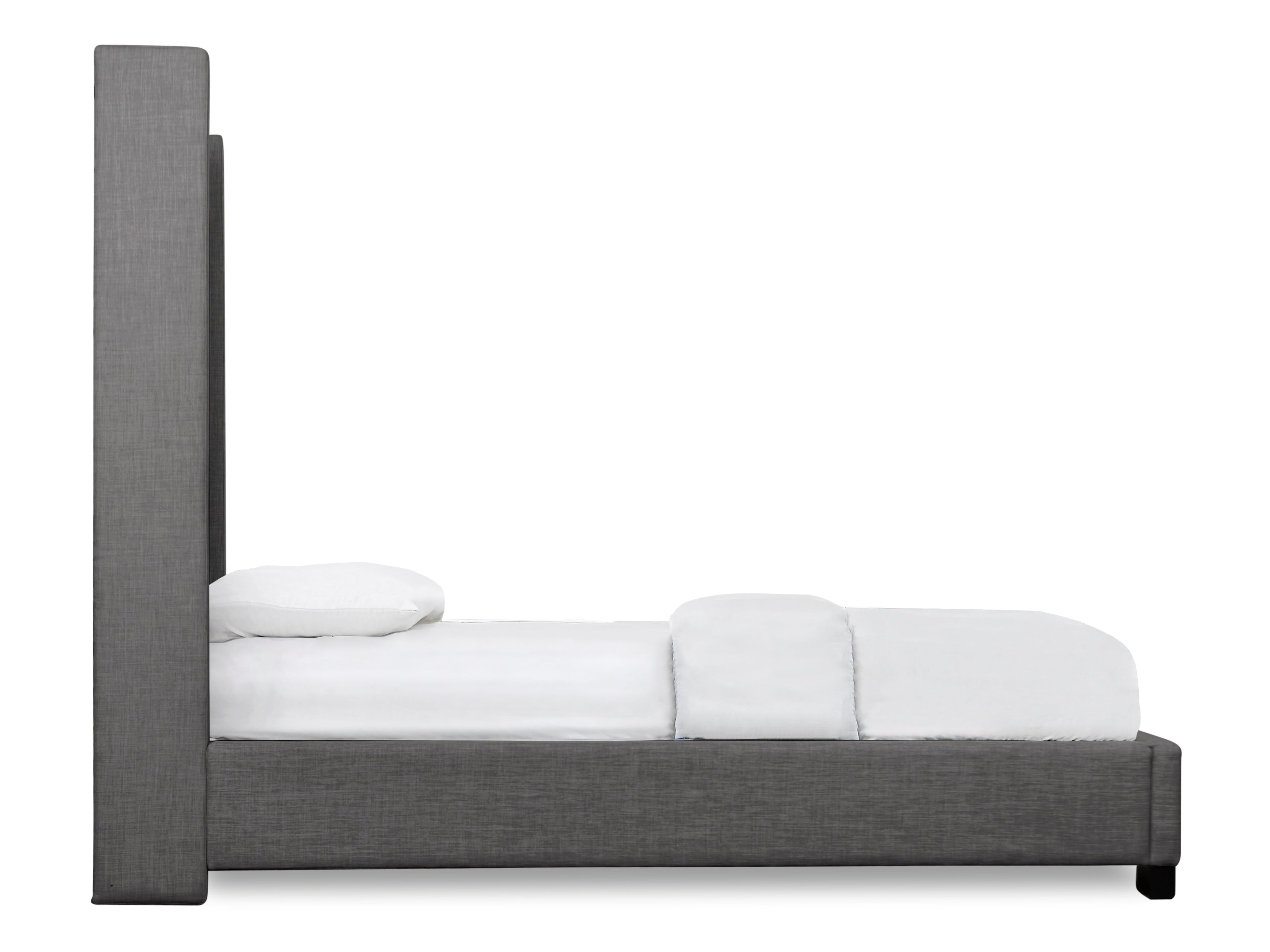 Melody Dark Gray Queen Upholstered Bed - SH229DGR-1 - Bien Home Furniture &amp; Electronics