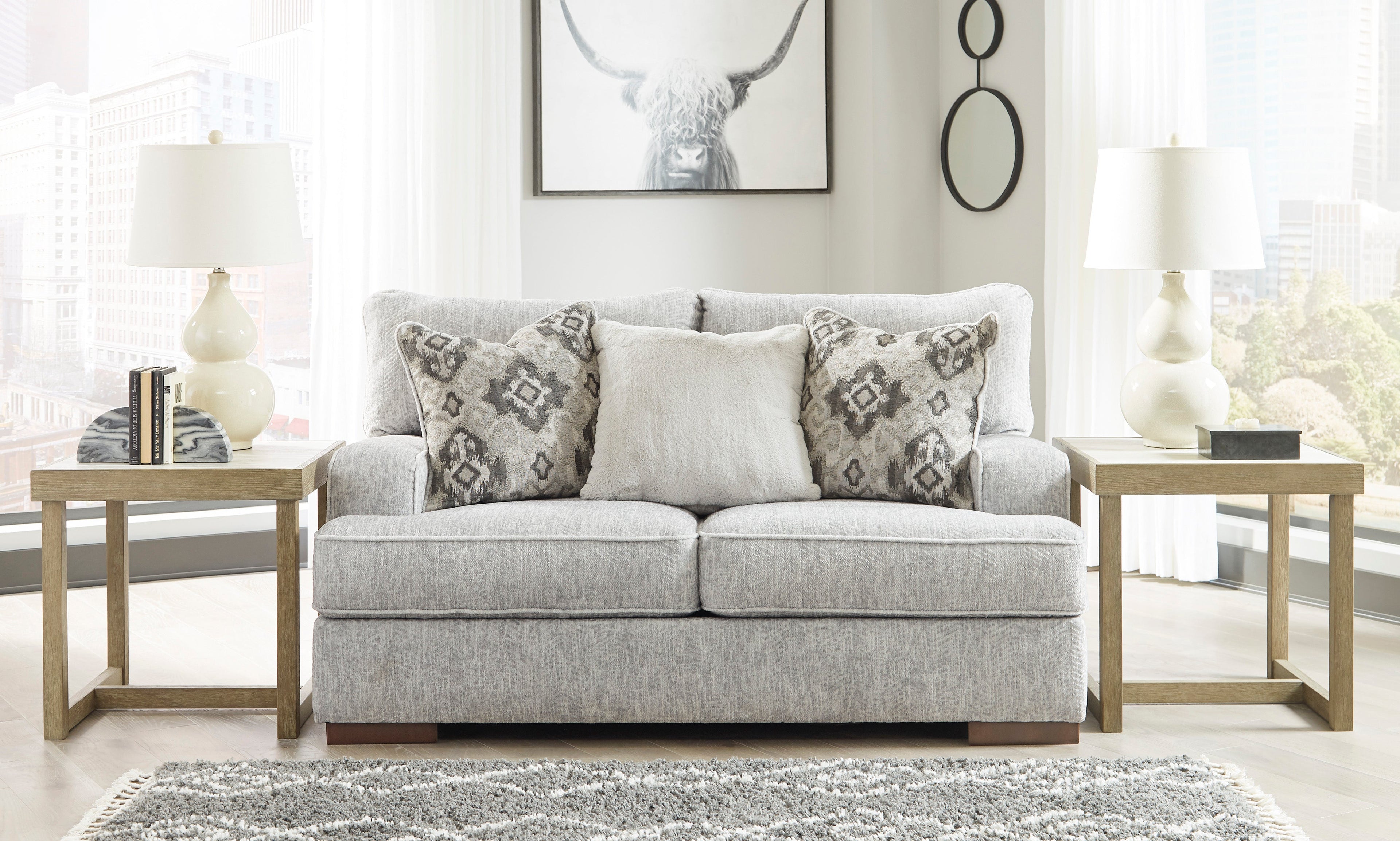 Mercado Pewter Living Room Set - SET | 8460438 | 8460435 | 8460423 | 8460414 - Bien Home Furniture &amp; Electronics