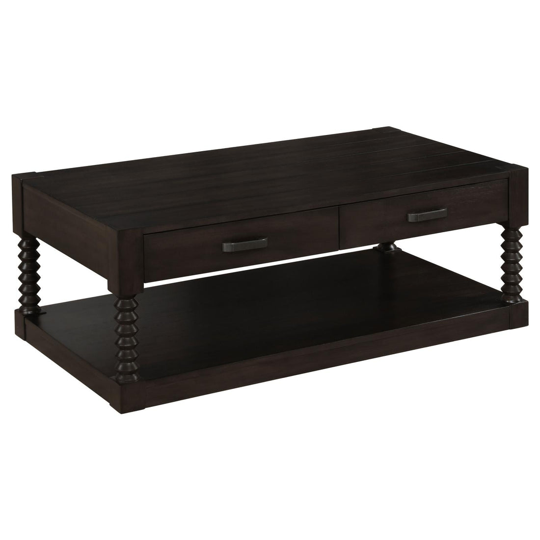 Meredith Coffee Bean 2-Drawer Coffee Table - 722578 - Bien Home Furniture &amp; Electronics