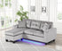 Messi Grey - Reversible Sectional - Messi Grey - Bien Home Furniture & Electronics