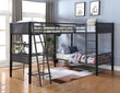 Meyers Black/Gunmetal 2-Piece Metal Twin over Twin Bunk Bed Set - 460390-S2 - Bien Home Furniture & Electronics