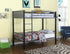 Meyers Black/Gunmetal Twin over Twin Metal Bunk Bed - 460390 - Bien Home Furniture & Electronics