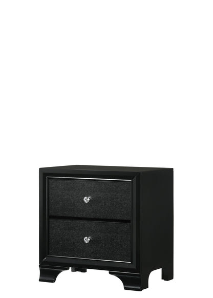 Micah Black Nightstand - B4350-2 - Bien Home Furniture &amp; Electronics