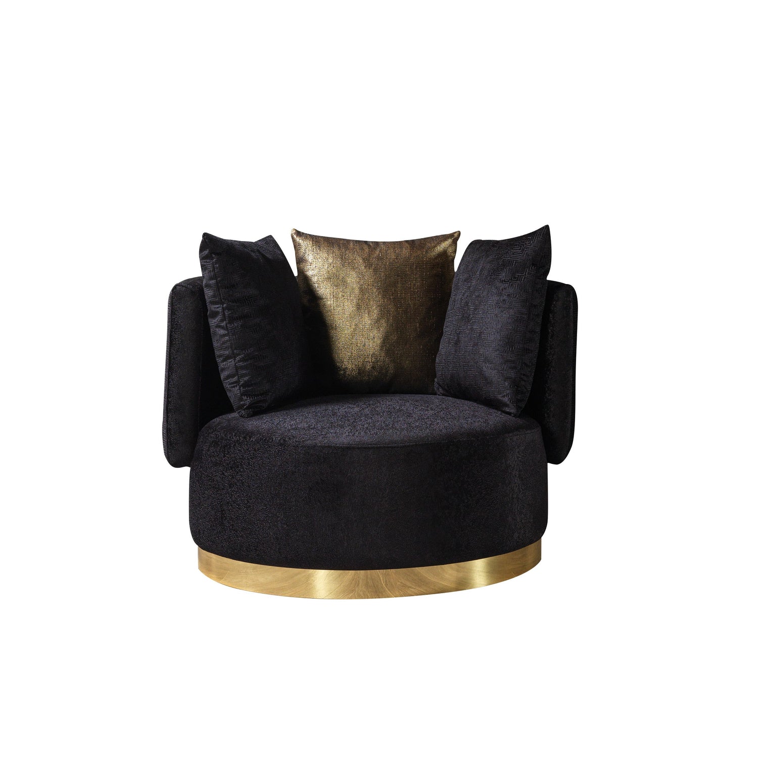 Michelle Black Velvet Chair - MICHELLE BK-CH - Bien Home Furniture &amp; Electronics