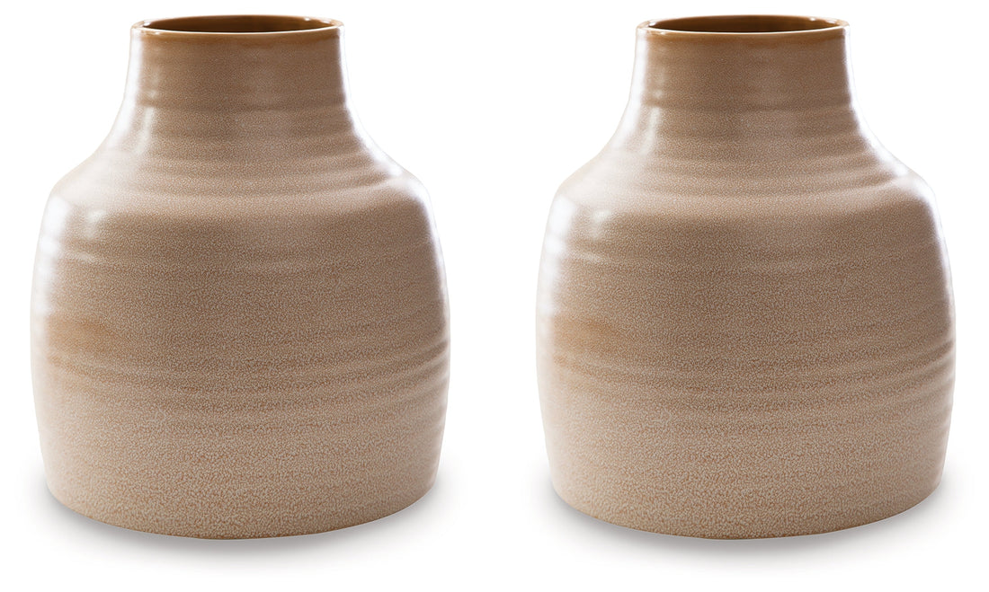 Millcott Tan Vase, Set of 2 - A2000582 - Bien Home Furniture &amp; Electronics