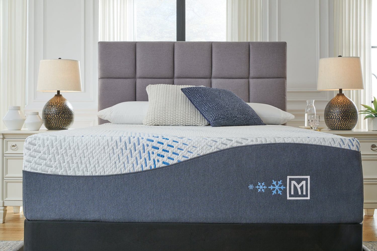 Millennium Luxury Gel Memory Foam White California King Mattress - M50551 - Bien Home Furniture &amp; Electronics