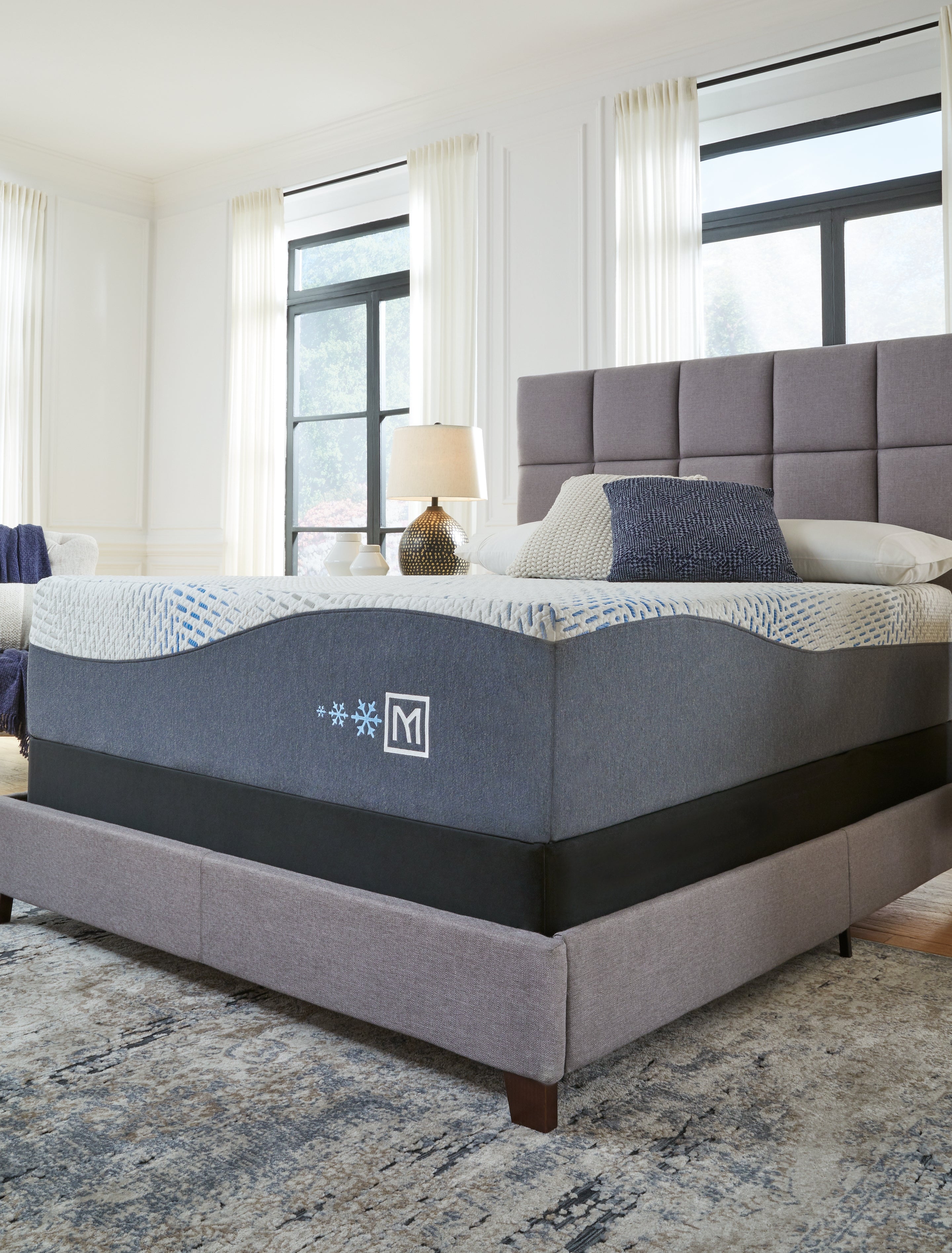 Millennium Luxury Gel Memory Foam White California King Mattress - M50551 - Bien Home Furniture &amp; Electronics