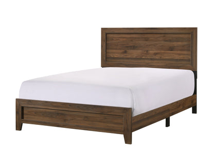 Millie Cherry Brown Panel Bedroom Set - SET | B9250-Q-BED | B9250-1 | B9250-11 | B9250-2 | B9250-4 - Bien Home Furniture &amp; Electronics