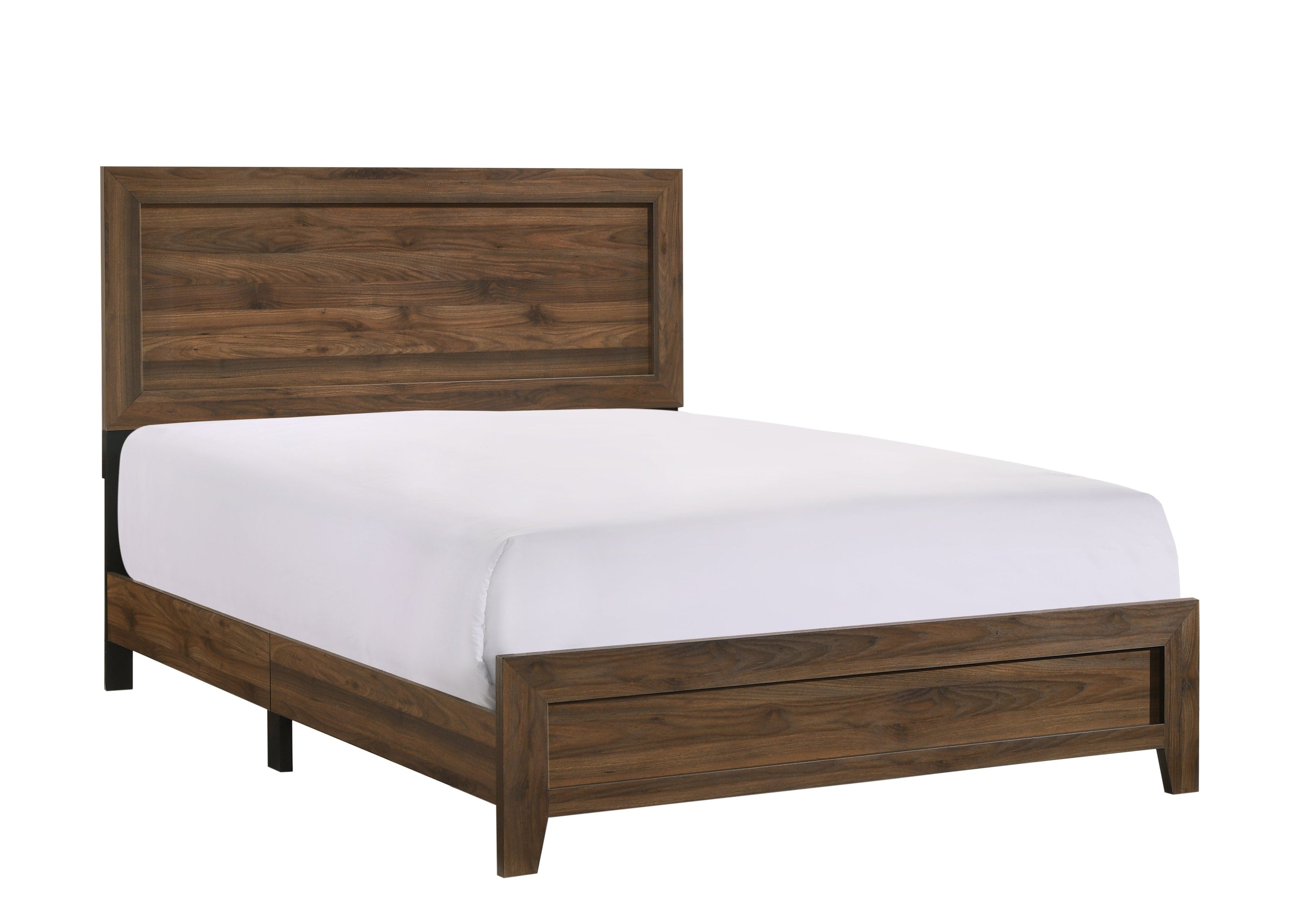 Millie Cherry Brown Queen Panel Bed - B9250-Q-BED - Bien Home Furniture &amp; Electronics