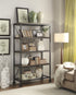 Millwood Natural/Rustic Black Bookcase - 5099-17 - Bien Home Furniture & Electronics