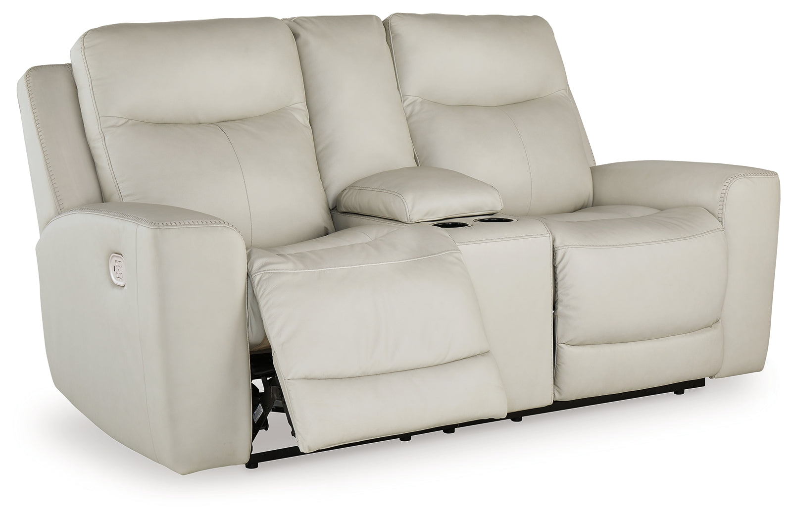 Mindanao Coconut Power Reclining Loveseat with Console - U5950518 - Bien Home Furniture &amp; Electronics