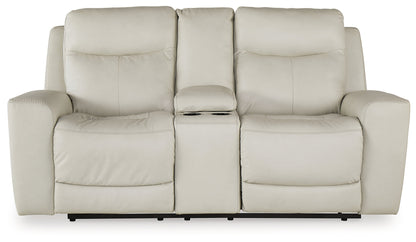 Mindanao Coconut Power Reclining Loveseat with Console - U5950518 - Bien Home Furniture &amp; Electronics
