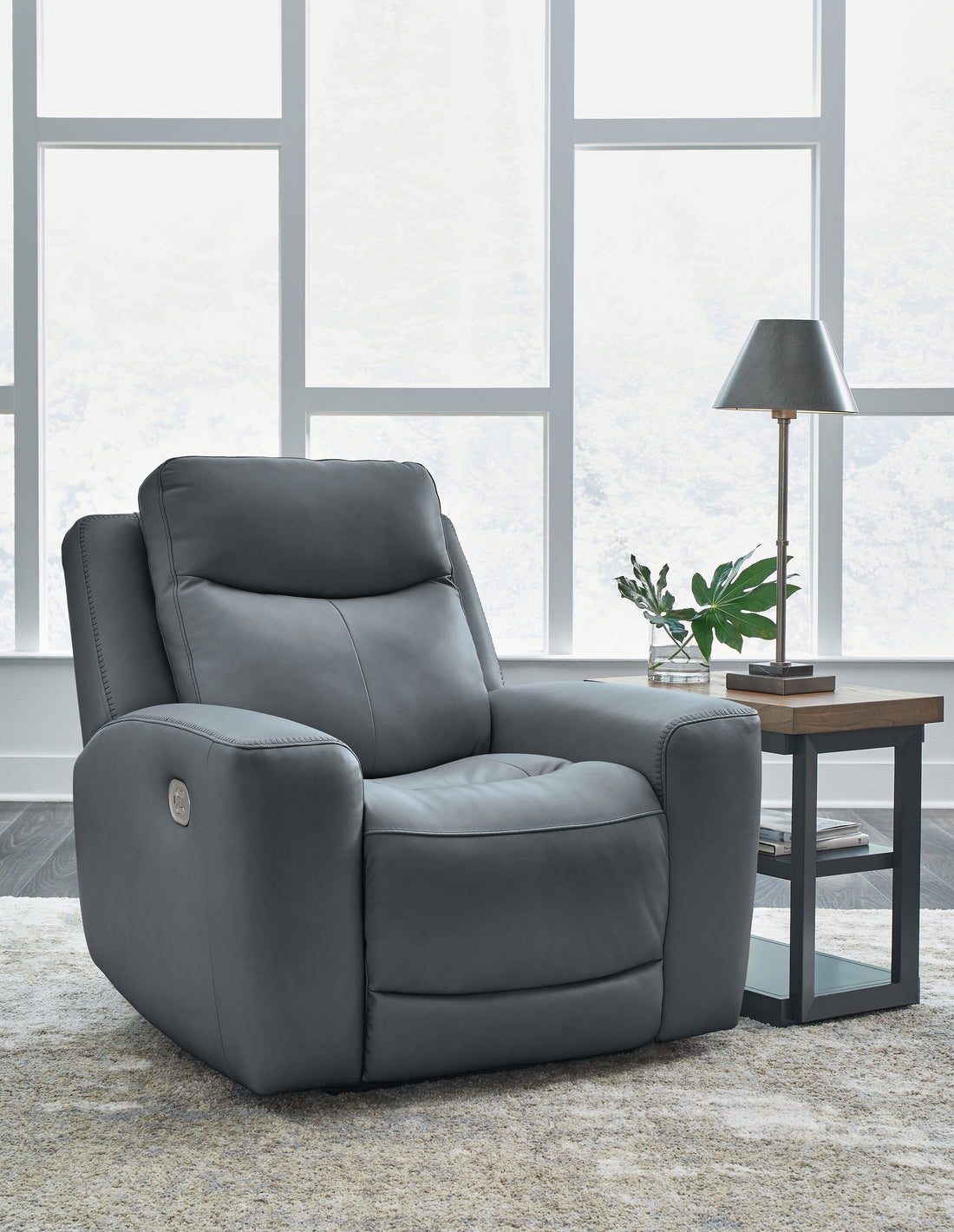Mindanao Steel Power Recliner - U5950413 - Bien Home Furniture & Electronics