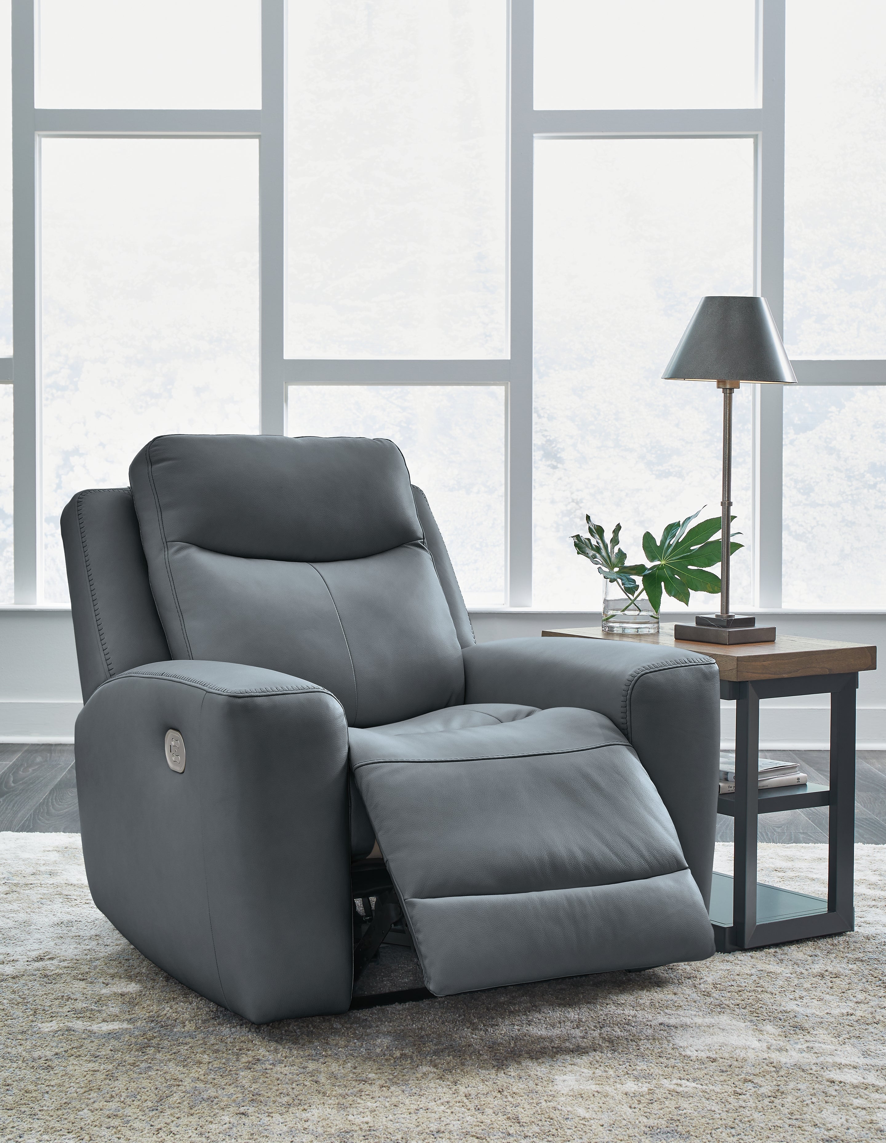 Mindanao Steel Power Recliner - U5950413 - Bien Home Furniture &amp; Electronics