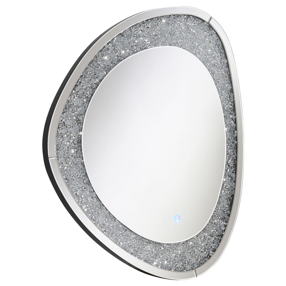 Mirage Acrylic Crystals Inlay Wall Mirror with LED Lights - 961504 - Bien Home Furniture &amp; Electronics