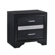 Miranda 2-Drawer Nightstand Tray Black - 206362 - Bien Home Furniture & Electronics