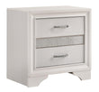 Miranda 2-Drawer Nightstand Tray White - 205112 - Bien Home Furniture & Electronics