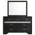 Miranda 7-drawer Dresser with Mirror Black and Rhinestone - 206363M - Bien Home Furniture & Electronics