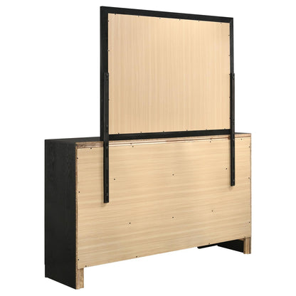 Miranda 7-drawer Dresser with Mirror Black and Rhinestone - 206363M - Bien Home Furniture &amp; Electronics